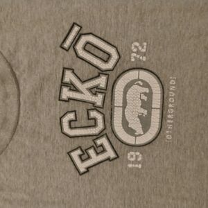 Ecko Unlimited Gray Graphic Logo Men's Shirt